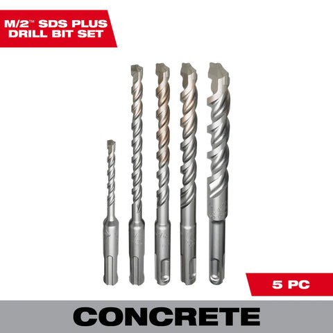 Milwaukee 48-20-7490 5 PC SDS PLUS M/2™ Kit