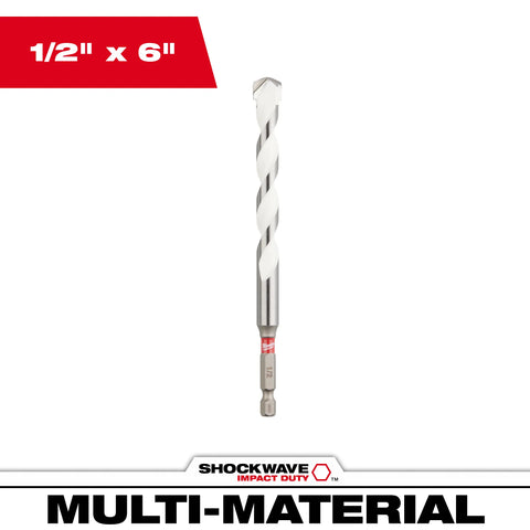 Milwaukee 48-20-8892 1/2" SHOCKWAVE™ Carbide Multi-Material Drill Bit