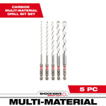 Milwaukee 48-20-8898 5pc. SHOCKWAVE™ Carbide Multi-Material Drill Bits