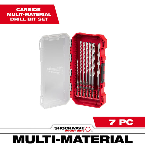 Milwaukee 48-20-8899 7pc Multi-Material Bit Set