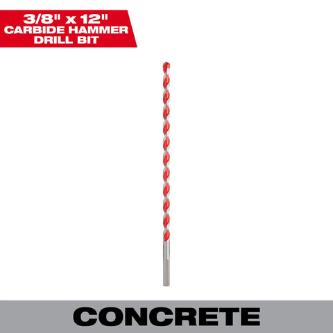 Milwaukee 48-20-9022 3/8" x 10" x 12" Carbide Hammer Drill Bit