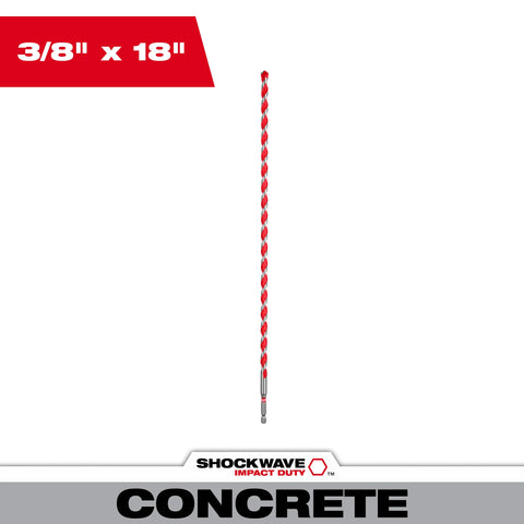 Milwaukee 48-20-9023 3/8" x 16" x 18" Carbide Hammer Drill Bit