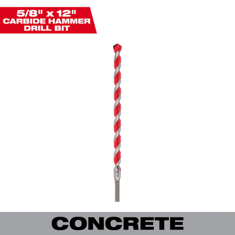 Milwaukee 48-20-9041 5/8" X 10" X 12" Carbide Hammer Drill Bit