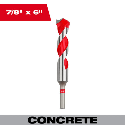 Milwaukee 48-20-9047 7/8" x 4" x 6" Carbide Hammer Drill Bit