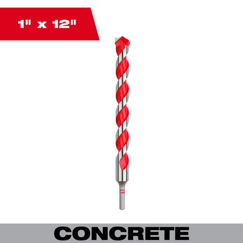 Milwaukee 48-20-9054 1" X 10" X 12" Carbide Hammer Drill Bit