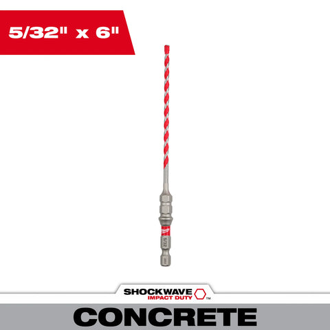 Milwaukee 48-20-9092 5/32"X6" HDB for Concrete Screws