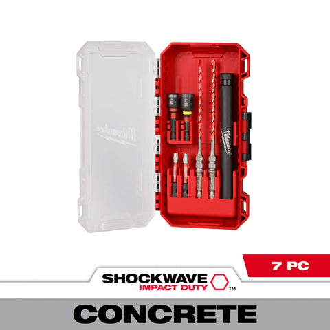 Milwaukee 48-20-9097 7pc HDB Concrete Screw Installation Kit