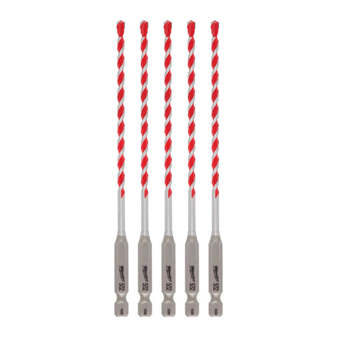 Milwaukee 48-20-9155 5/32" SHOCKWAVE™ Carbide Hammer Drill Bit 5PK