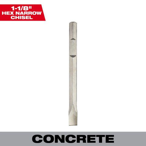 Milwaukee 48-62-4006 1-1/8" Hex 16" Narrow Chisel
