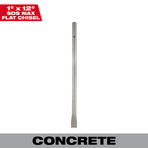 Milwaukee 48-62-4079 SDS Max 1" x 12" Flat Chisel