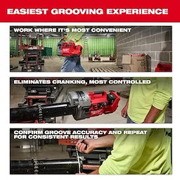 Milwaukee 2928-22 M18 FUEL™ RINGER™ Roll Groover for 2” – 6” Sch 10/40