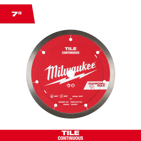 Milwaukee 49-93-9207 7" Diamond Max™ Continuous Diamond Tile Blade