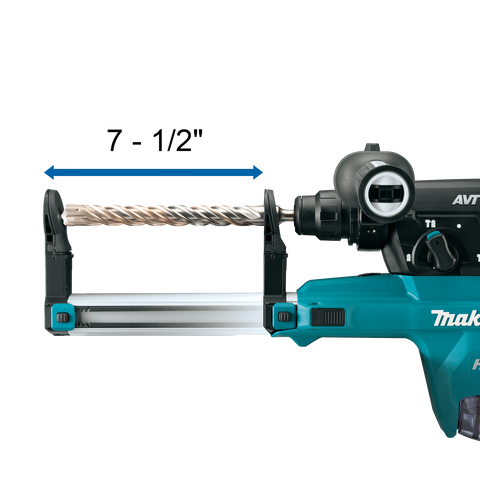 Makita GRH07M1W 40V max XGT® 1-1/8" SDS-PLUS AVT® Rotary Hammer Kit with Dust Extractor, AFT®, AWS Capable
