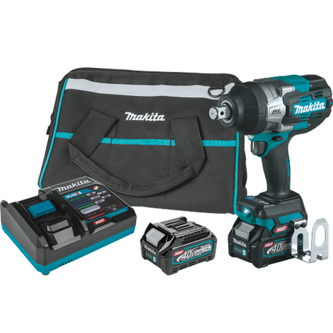 Makita GWT01D 40V max XGT® Brushless Cordless 4-Speed High-Torque 3/4" Sq. Drive Impact Wrench Kit w/ Friction Ring Anvil (2.5Ah)