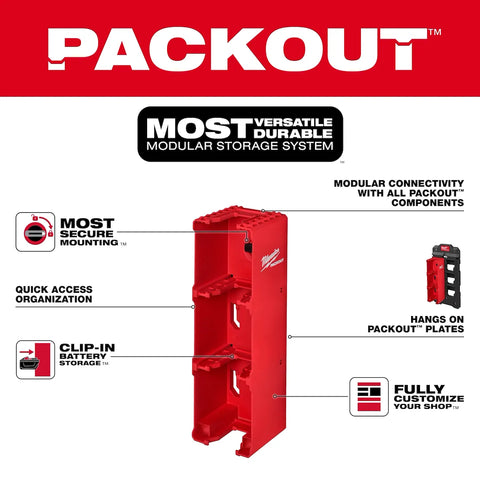 Milwaukee 48-22-8339 PACKOUT™ M18™ Battery Rack
