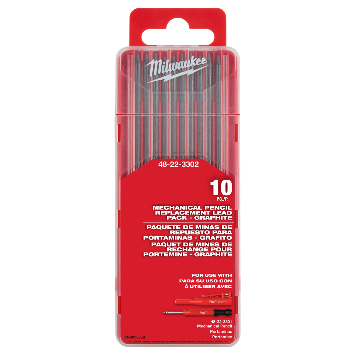 Milwaukee 48-22-3302 Mechanical Pencil Replacement Lead - Graphite ...