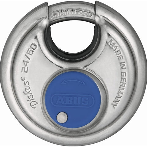 ABUS 24915 24IB/60 Diskus Stainless Steel Padlock Keyed Different