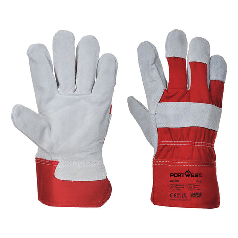 Portwest A220RER Premium Chrome Rigger Glove - Red - R