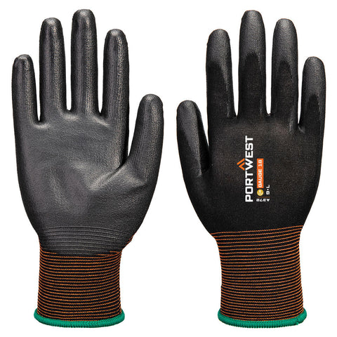 Portwest A372K8R GP Grip 18 PU Glove - Black - R