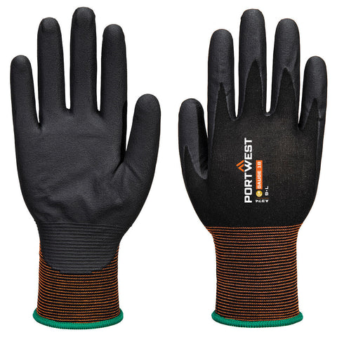 Portwest A374K8R GP Grip 18 Nitrile Micro Foam Glove - Black - R