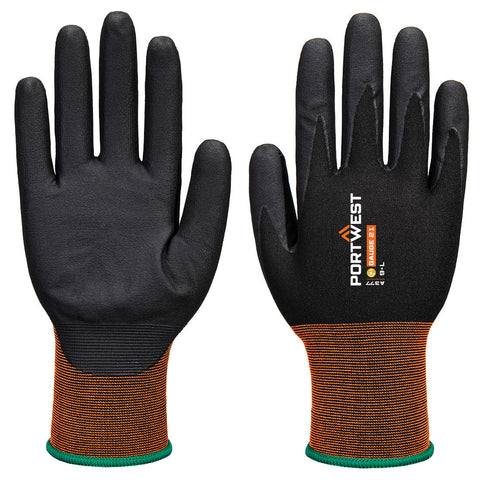 Portwest A377K8R GP Grip 21 Nitrile Micro foam Glove - Black - R