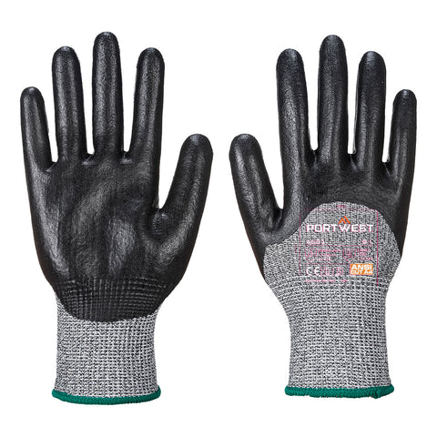 Portwest A621BKR Cut D13 3/4 Nitrile Foam Glove A4 - Black - R