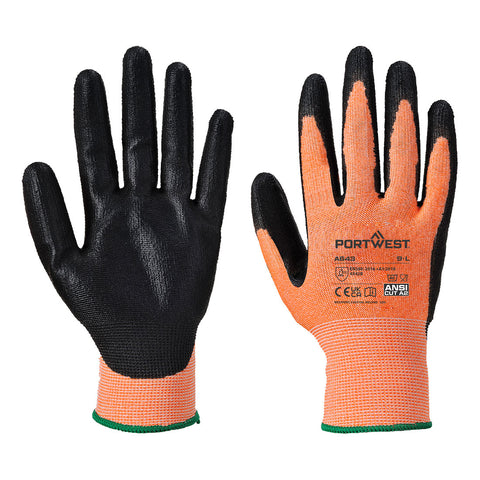 Portwest A643AMR Cut B13 Nitrile Amber Glove A2 - Amber - R