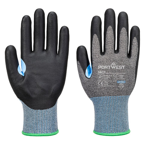 Portwest A644G8R CS Cut D15 Nitrile Glove A4 - Gray/Black - R