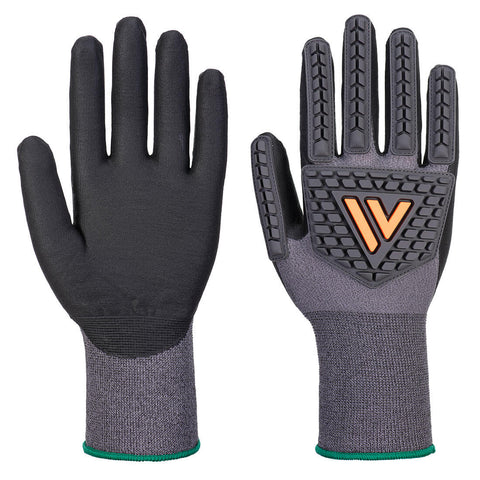 Portwest A715K8R Impact 15 Nitrile Micro Foam Glove - Black - R