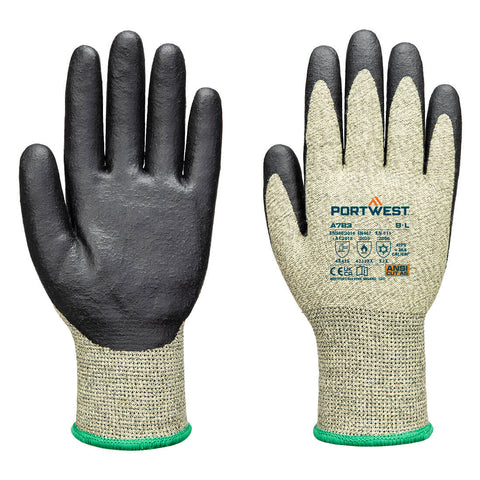 Portwest A783E8R Arc Cut F13 Level 3 Glove A6 - Green/Black - R