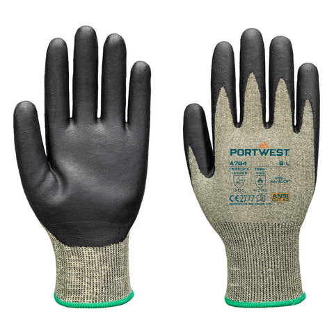 Portwest A784E8R Arc Grip C18 Level 1 Glove A4 - Green/Black - R