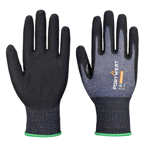 Portwest AP18B8R SG Cut C15 Eco Nitrile Glove (Pk12) - Blue/Black - R