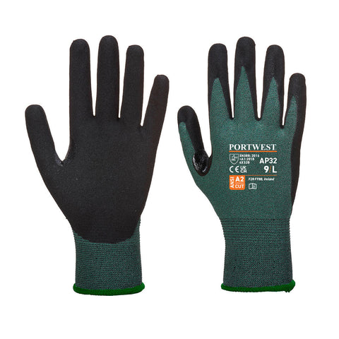 Portwest AP32K7R Cut B18 Dexti Pro Nitrile Glove A2 - Black/Gray - R