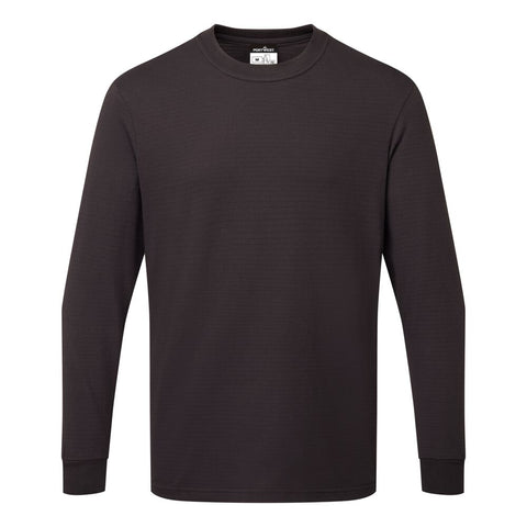 Portwest AS22NVR Anti-Static ESD T-Shirt L/S - Navy - R