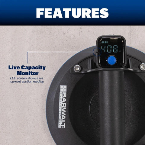 BARWALT V300E™ Battery Vacuum Suction Cup