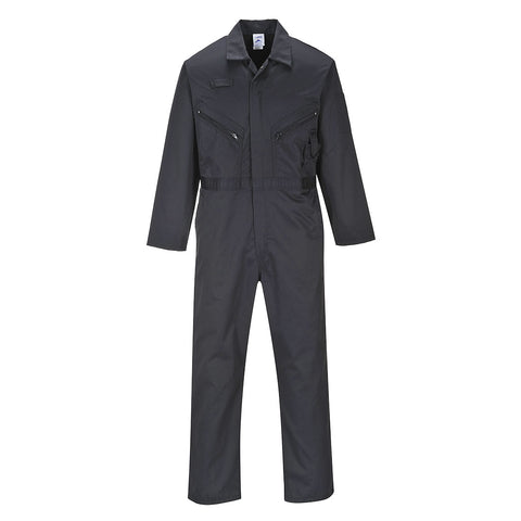 Portwest C813BKR Liverpool Zipper Coverall - Black - R