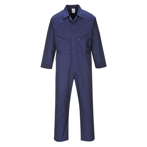 Portwest C813NAT Liverpool Zipper Coverall - Navy Tall - T