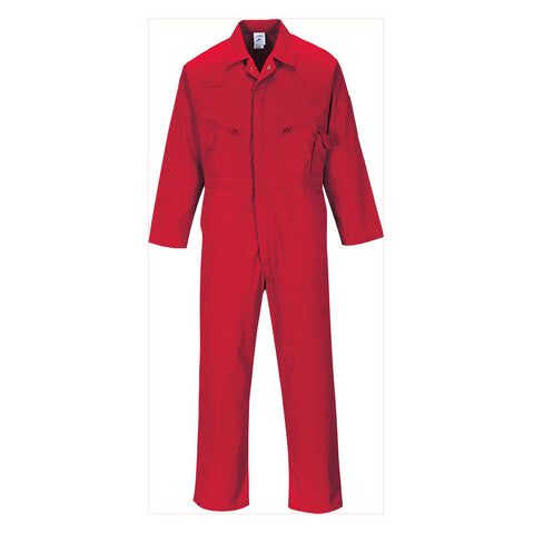 Portwest C813RER Liverpool Zipper Coverall - Red - R