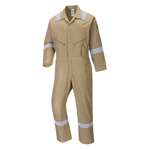 Portwest C814KHR Iona Enhanced Cotton Coverall - Khaki - R