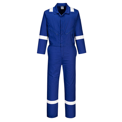 Portwest C814RBR Iona Enhanced Cotton Coverall - Royal Blue - R