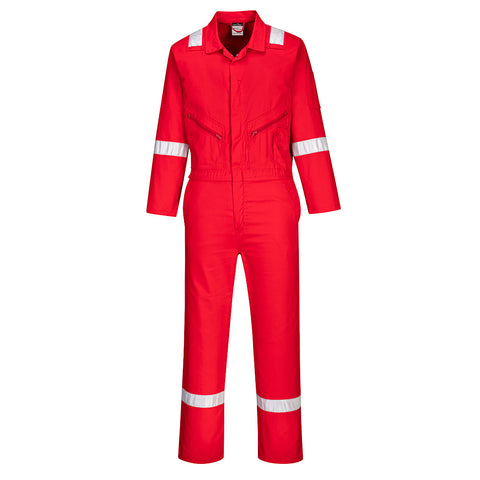 Portwest C814RER Iona Enhanced Cotton Coverall - Red - R