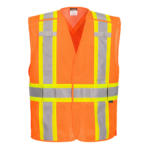 Portwest CA393ORR Hi-Vis X Back Expandable Vest - Orange - R