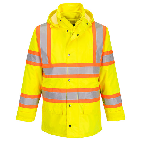 Portwest CA768YER Hi-Vis X Back 5-in-1 Traffic Jacket - Yellow - R