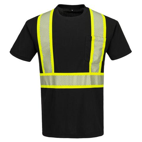Portwest CB112BKR Iona X Back T-Shirt S/S - Black - R