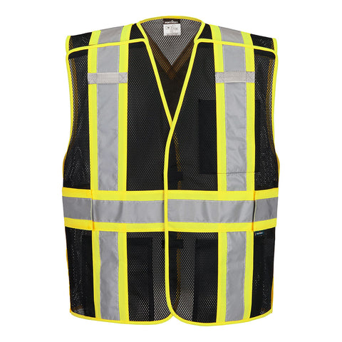 Portwest CB393BKR Iona X Back Expandable Vest - Black - R