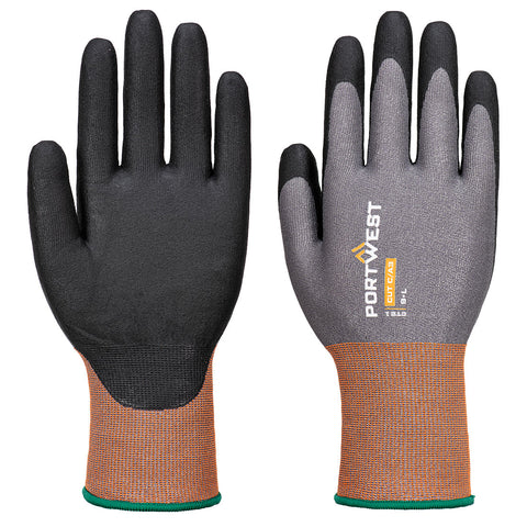 Portwest CT21G8R CT Cut C21 Nitrile Glove A3 - Gray/Black - R