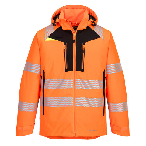 Portwest DX461OBR DX4 Hi-Vis Winter Jacket - Orange/Black - R