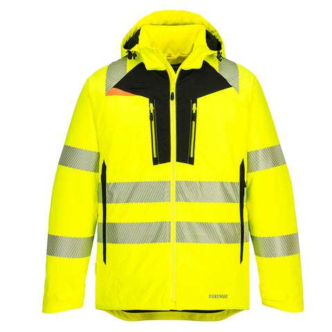 Portwest DX461YBR DX4 Hi-Vis Winter Jacket - Yellow/Black - R