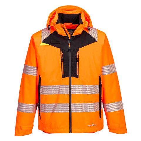 Portwest DX462ORR DX4 Hi-Vis Shell Rain Jacket - Orange - R