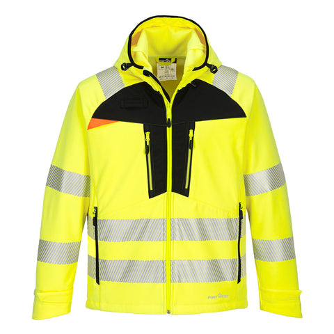 Portwest DX475YBR DX4 Hi-Vis Softshell (3L) - Yellow/Black - R